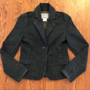 BB Dakota Dark Wash Denim Blazer Size Medium